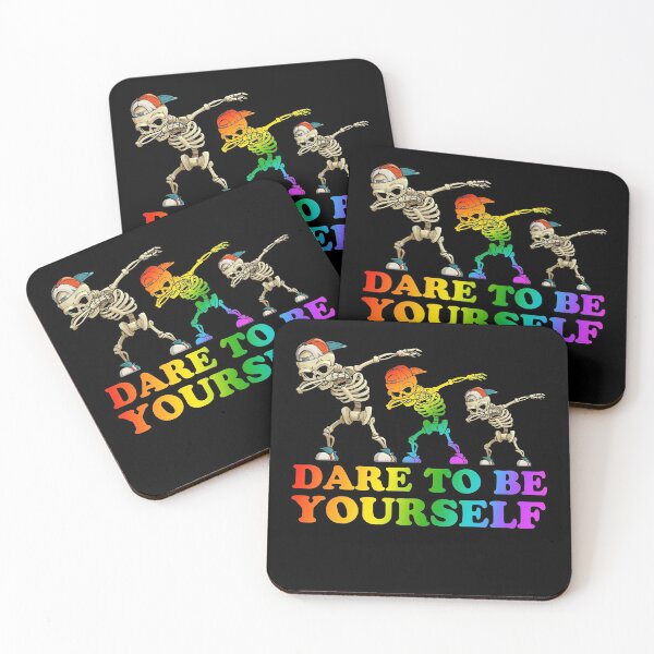 Item preview, Dare To Be Yourself LGBT Pride Skeleton Dabbing designed and sold by FucaGirl.