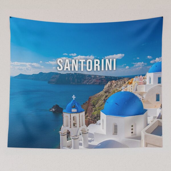 Item preview, SANTORINI - Isla de Santorini de alta definición Islas griegas Isla de Santorini Impresión HD designed and sold by Go Logo Designs.