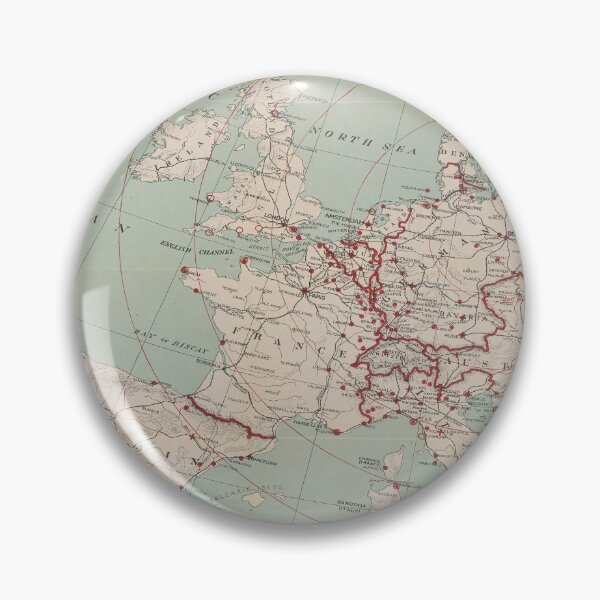 Item preview, Old Europe WWI Map (1914) Vintage European World War I Atlas designed and sold by BravuraMedia.