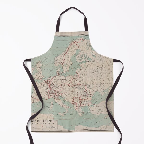 Item preview, Old Europe WWI Map (1914) Vintage European World War I Atlas designed and sold by BravuraMedia.