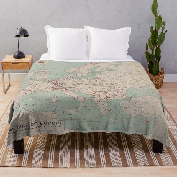 Item preview, Old Europe WWI Map (1914) Vintage European World War I Atlas designed and sold by BravuraMedia.