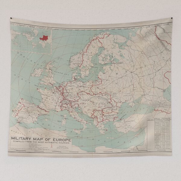 Item preview, Old Europe WWI Map (1914) Vintage European World War I Atlas designed and sold by BravuraMedia.