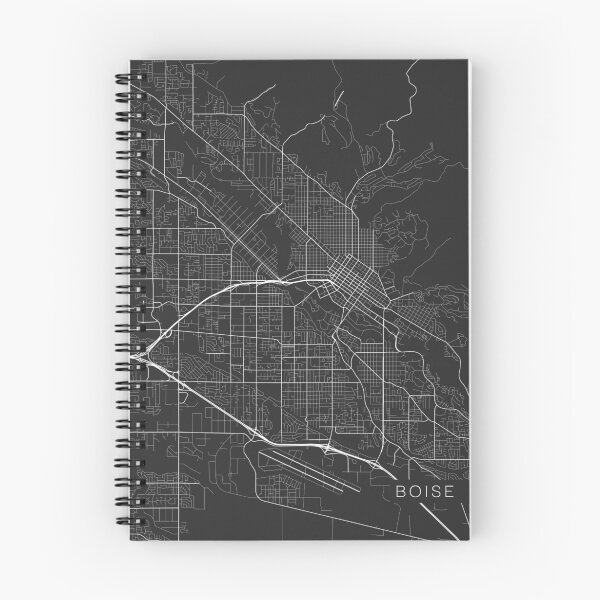 Item preview, Boise Map, USA - Gray designed and sold by MainStreetMaps.