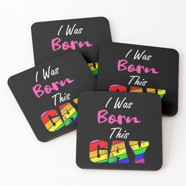 Item preview, Gay Lesbian Pride I Was Born This Way Lgbt Couple Equality designed and sold by MillieConnor.