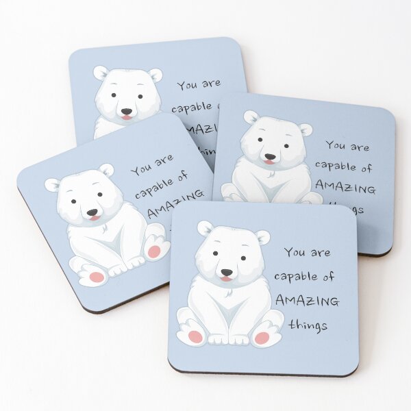 Item preview, Cute Baby Polar Bear Be the best version of you designed and sold by Imakeyouhappy.