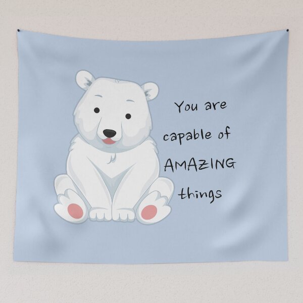 Item preview, Cute Baby Polar Bear Be the best version of you designed and sold by Imakeyouhappy.