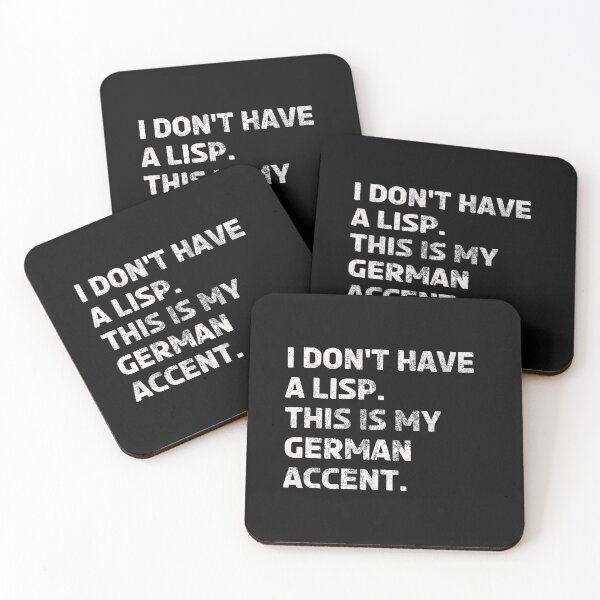 Item preview, German Accent Lisp Language Funny Non-Native English Speaker designed and sold by TheAplus.