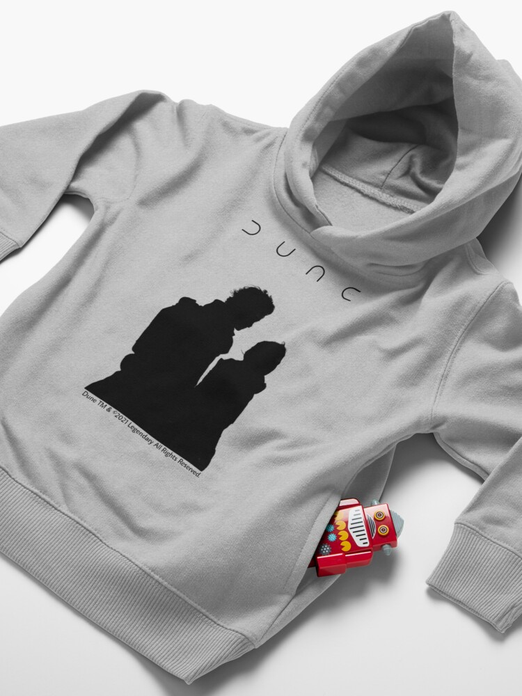 Alternate view of Dune Silhouette Art Toddler Pullover Hoodie