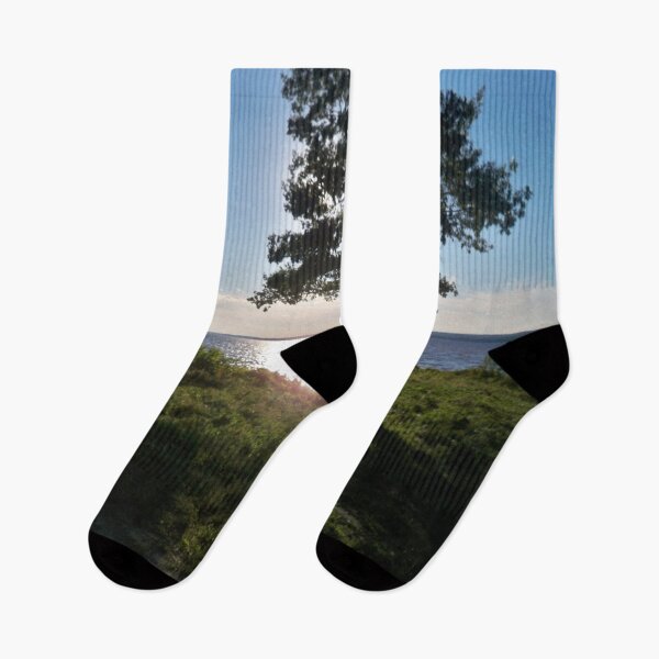 Item preview, Pretty landscape with water, sun and tree designed and sold by Jujucreation.