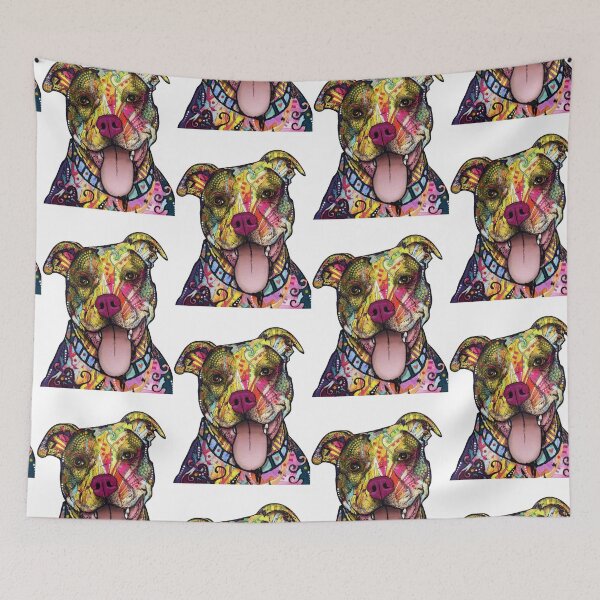 Item preview, Color Pitbull Dog designed and sold by LeHongTien.