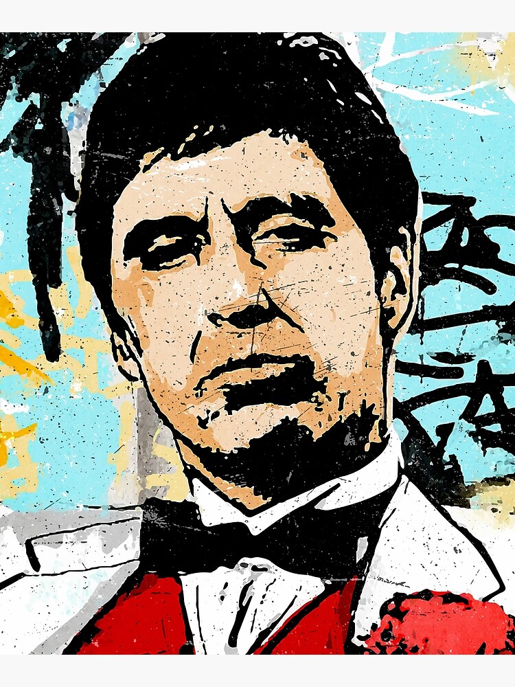 ❤️ Tony Montana Scarface impression sur toile tmn5