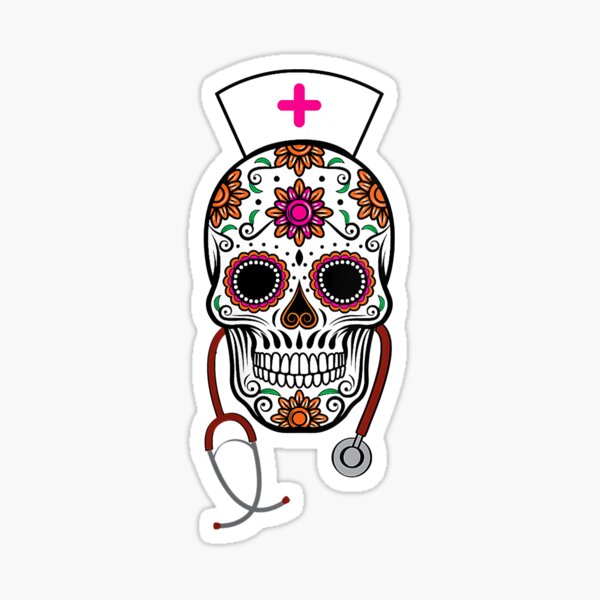 Skull Butterfly Badge Reel - Nurse Xray Badge Rose Gold Rn Anatomy