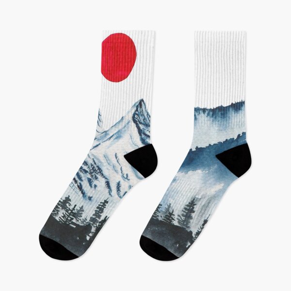 Item preview, Red moon in the mountains designed and sold by galleasstudio.