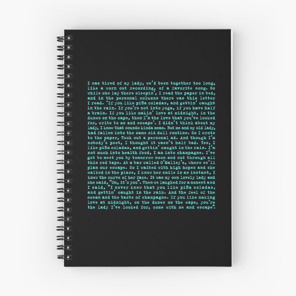 Item preview, Escape (The Pinã Colada Song) - Rupert Holmes - Lyrics v.1 designed and sold by x1brett.