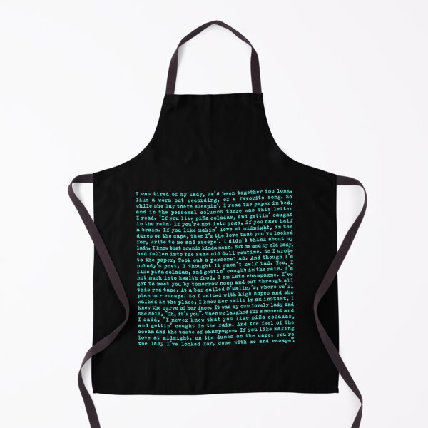 Item preview, Escape (The Pinã Colada Song) - Rupert Holmes - Lyrics v.1 designed and sold by x1brett.