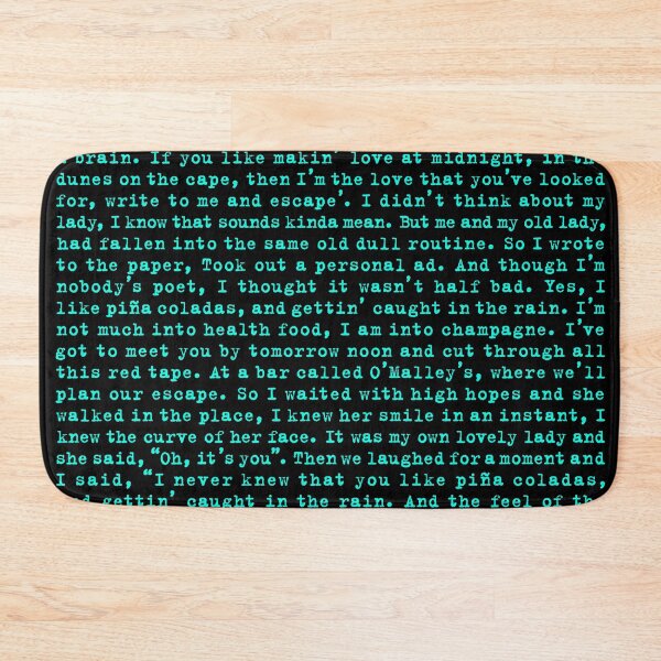 Item preview, Escape (The Pinã Colada Song) - Rupert Holmes - Lyrics v.1 designed and sold by x1brett.