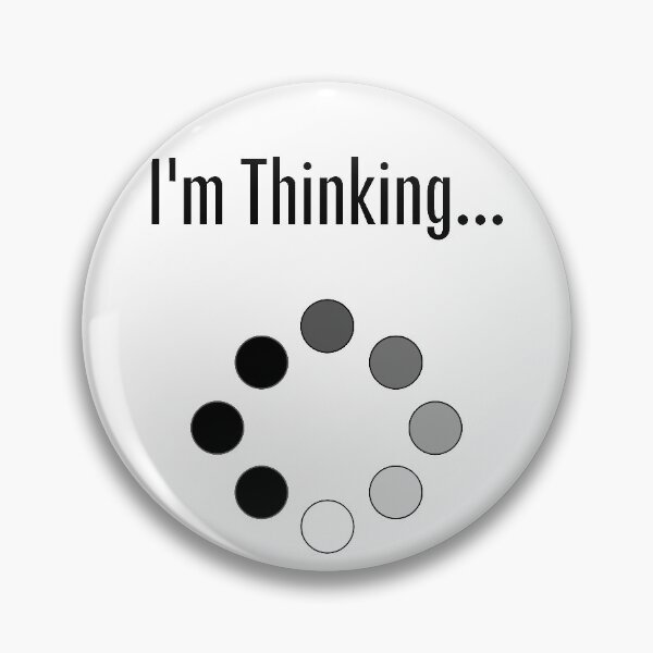Item preview, Iam thinking - busy thinking - brain freeze designed and sold by For the love of Pixels.