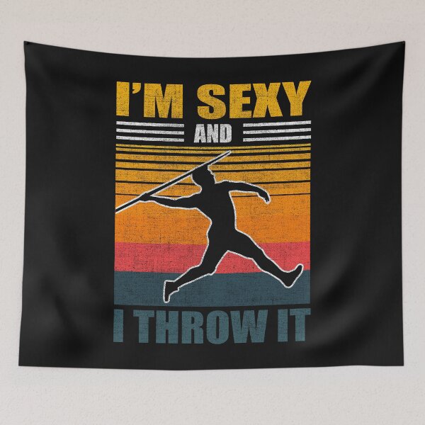 Item preview, Vintage Javelin Throw Retro Spear Throwing Medal Sexy Thrower designed and sold by TheAplus.