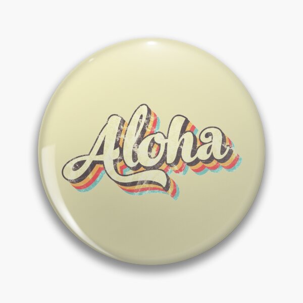 Item preview, Aloha Typography Sticker designed and sold by Skwiquer.