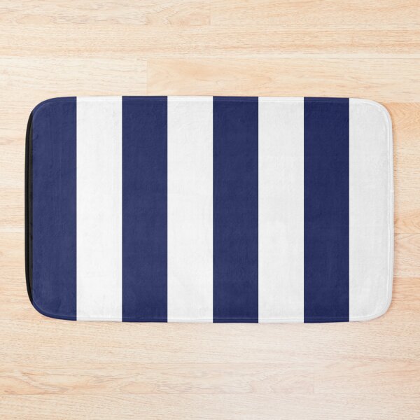 Item preview, Navy Blue and White Stripes, Vertical Awning Stripes designed and sold by Amy Brinkman.