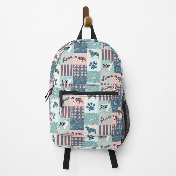 Item preview, Blue merle australian shepherd, aussie patchwork designed and sold by PawsoMania.