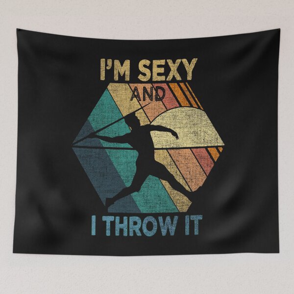Item preview, Vintage Javelin Throw Retro Spear Throwing Medal Sexy Thrower designed and sold by TheAplus.