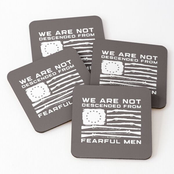 Item preview, AMERICAN FLAG WE ARE NOT DESCENDED FROM FEARFUL MEN SHIRT1 designed and sold by CARDWELL-COWEL.