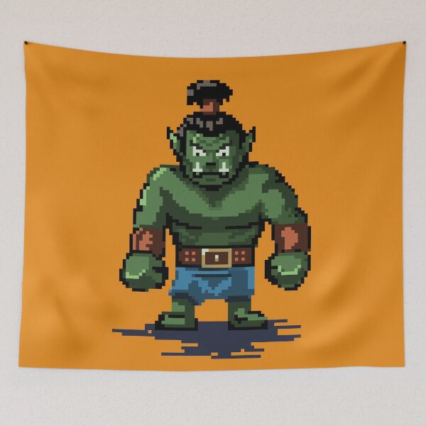 Item preview, Orc Pixel warrior designed and sold by patricioguerra.