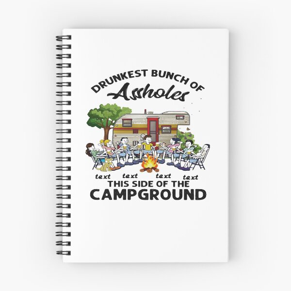 Item preview, DRUNKEST BUNCH OF ASSHOLES TEXT  THIS SIDE OF THE CAMPGROUND  new SHIRT1 designed and sold by CARDWELL-COWEL.