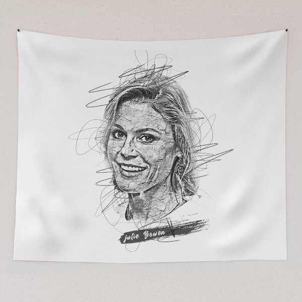 Item preview, Julie Bowen Abstract Sketch Art, Julie Bowen Sketch Design, Julie Bowen designed and sold by graphic-genie.