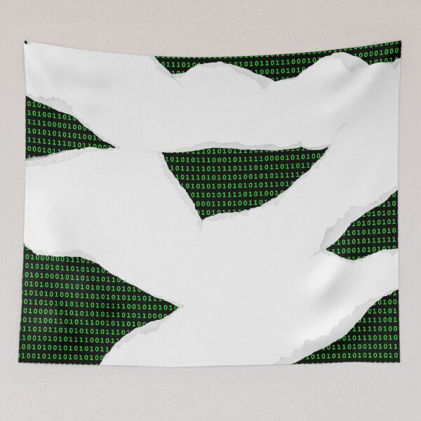 Item preview, Torn Through Code (White) designed and sold by the-krisney-way.
