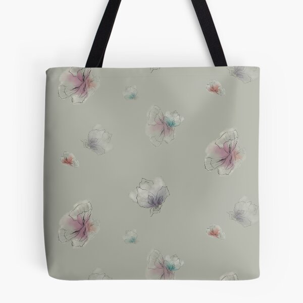 Aperçu de l'œuvre Fleurs abstraites vaporeuses - Gris créée et vendue par StudioHil.