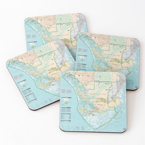 Item preview, Everglades National Park Map (1996) Southern Florida Natural Reserve Atlas designed and sold by BravuraMedia.
