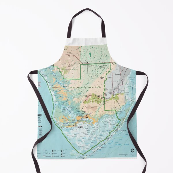 Item preview, Everglades National Park Map (1996) Southern Florida Natural Reserve Atlas designed and sold by BravuraMedia.
