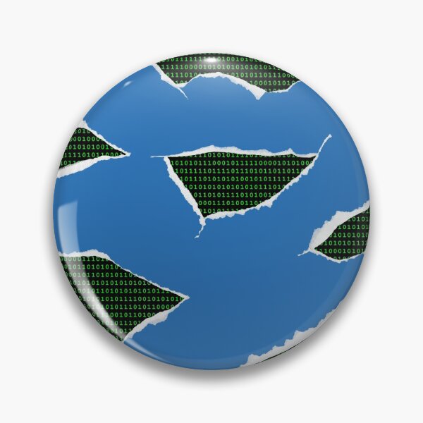 Item preview, Torn Through Code (Blue) designed and sold by the-krisney-way.
