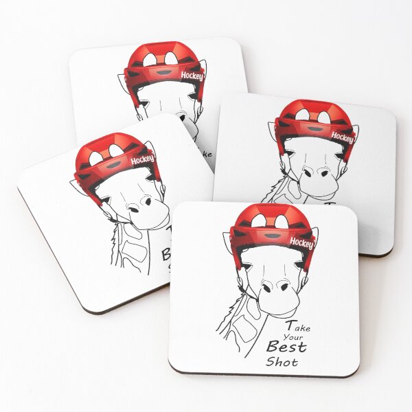 Item preview, Giraffe Hockey Helmet designed and sold by Sticker-Tee.