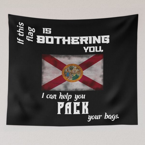 Item preview, Floridian flag - pack your bags designed and sold by 2Girls1Shirt.