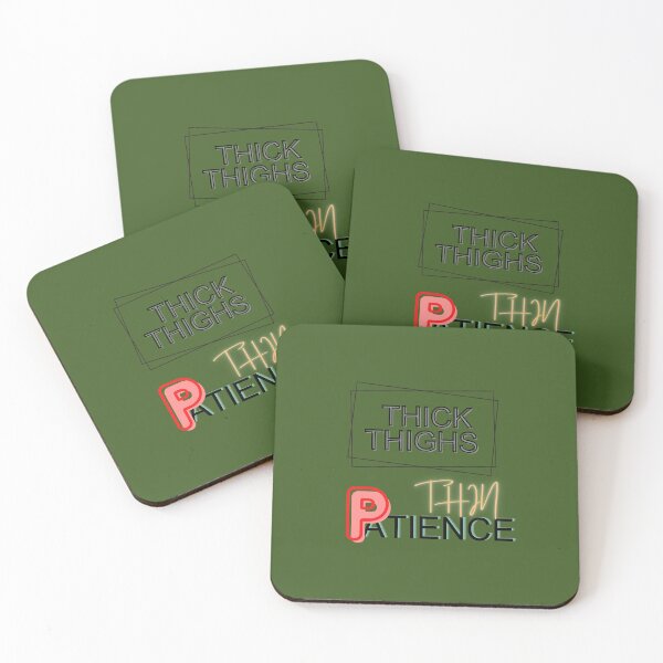 Item preview, thick thighs thin patience shirt designed and sold by Cheeky Popp.