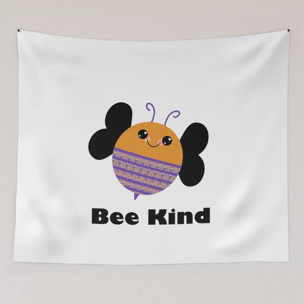 Item preview, Cute bee with words BEE KIND designed and sold by With My Hands By K.