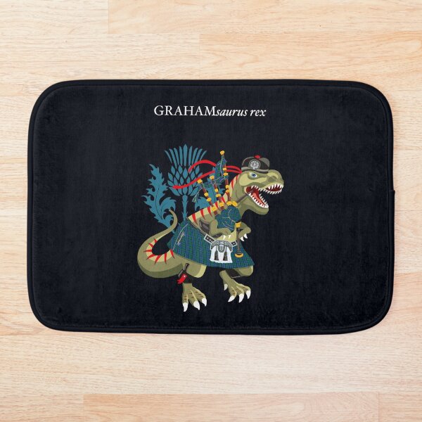 Item preview, Clanosaurus Rex: GRAHAMsaurus rex Tartán de la familia Graham designed and sold by Lisa Rotenberg.