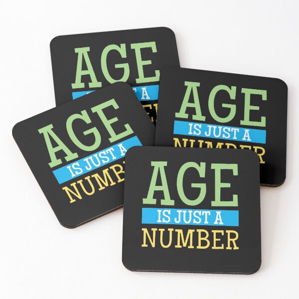 Item preview, Age is Just a Number -  Colourful Simple Text Design Gift Idea  designed and sold by Kipcio.