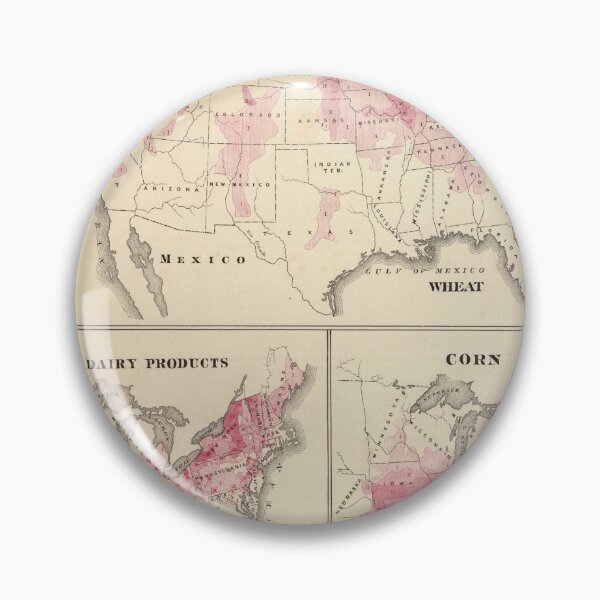 Item preview, Old US Agricultural Farming Map (1878) Vintage American Farms Atlas designed and sold by BravuraMedia.