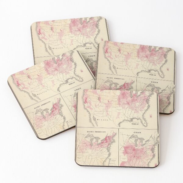 Item preview, Old US Agricultural Farming Map (1878) Vintage American Farms Atlas designed and sold by BravuraMedia.