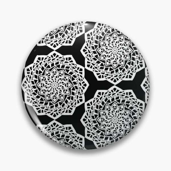 Item preview, White mosaic mandala pattern designed and sold by Ingrid Kumar.