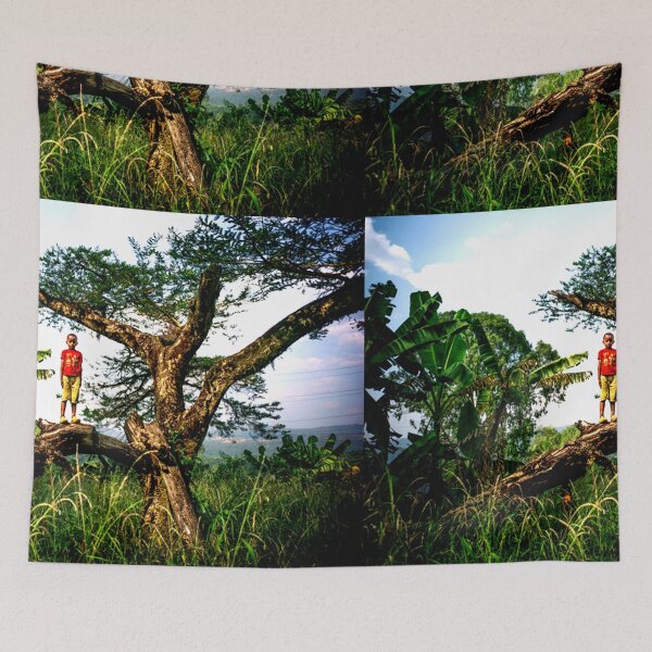 Item preview, Boy on tree-amazing images designed and sold by Mekrez Ethio.