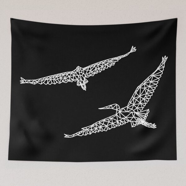 Item preview, Geometric Flying Egrets designed and sold by Arkneer.