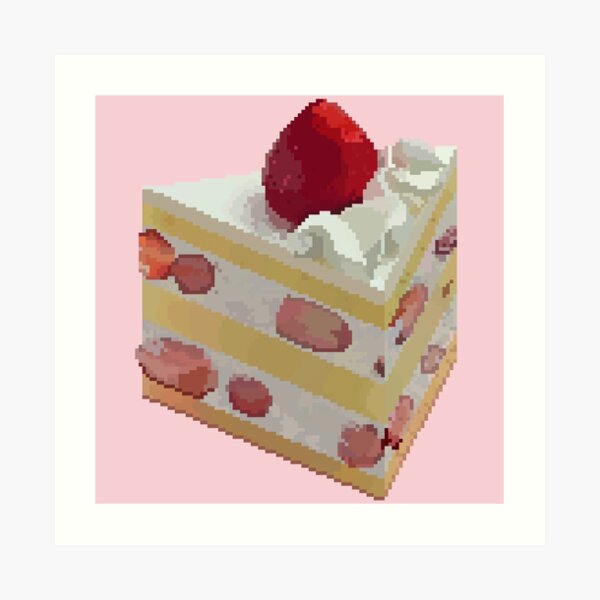 Pixel Cake Art Prints Redbubble