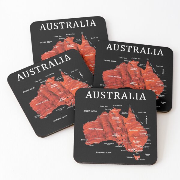 Item preview, AUSTRALIA MAP ULURU (AYERS ROCK) designed and sold by Madjack Tees Kiwi SuperStore.