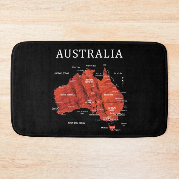 Item preview, AUSTRALIA MAP ULURU (AYERS ROCK) designed and sold by Madjack Tees Kiwi SuperStore.