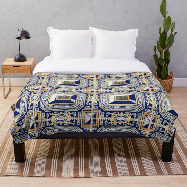 Aperçu de l'œuvre Carrelage portugais coloré unique Azulejo créée et vendue par SaltedFreckles.